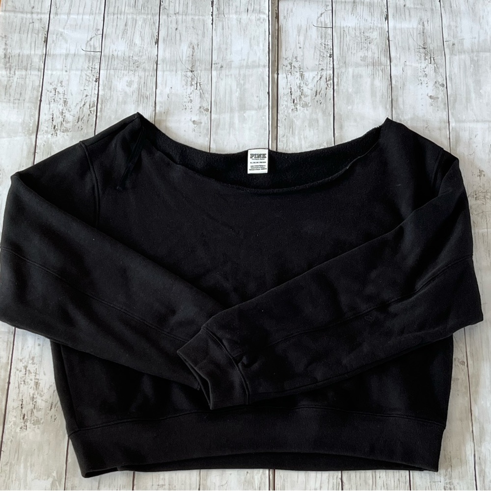 Victoria’s Secret Pink Open Neck Crew Sweatshirt